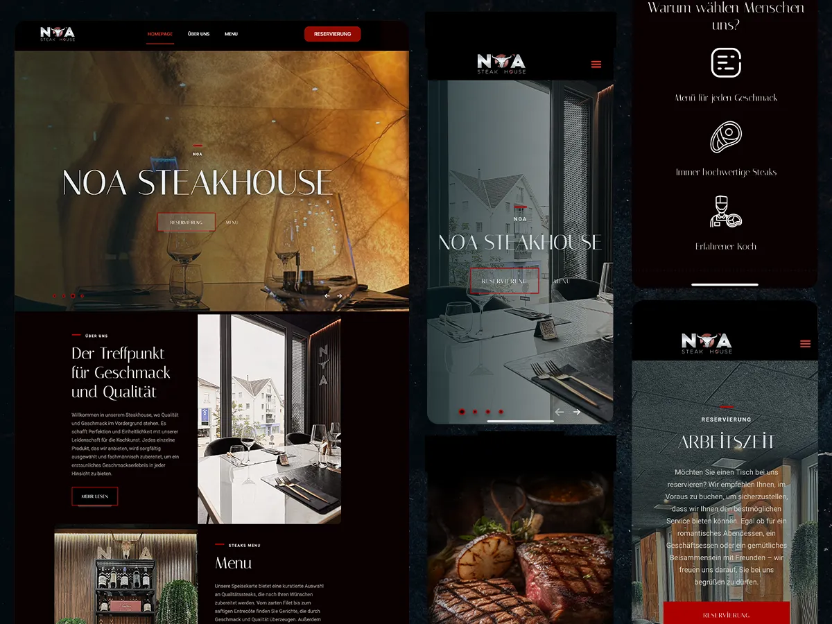 NOA Steakhouse proje görünümü 1