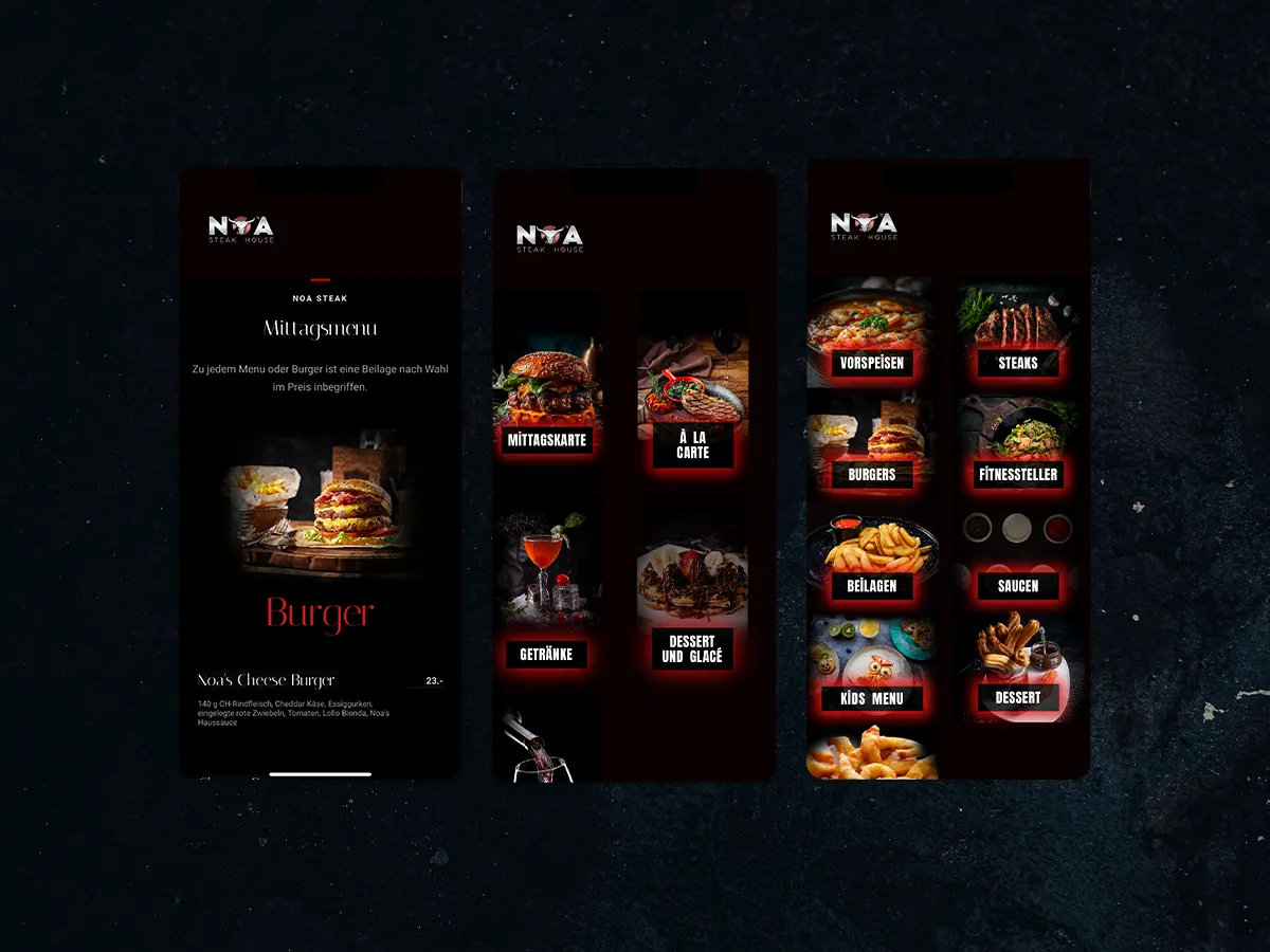 NOA Steakhouse proje görünümü 2