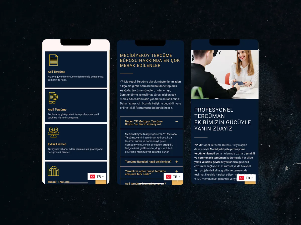 YP Metropol Tercüme proje görünümü 2