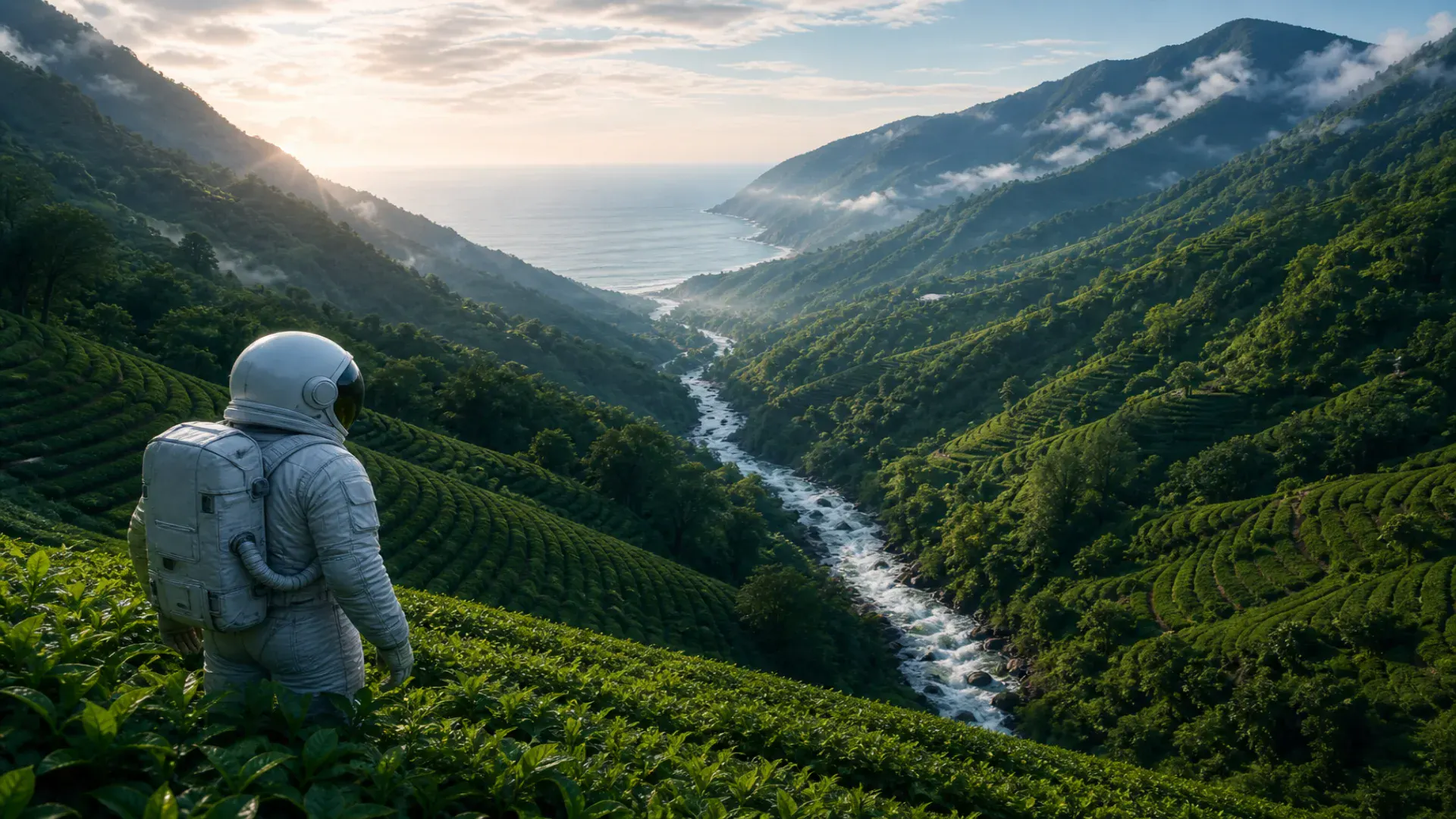 Rize Web Tasarım — Hide Digital Rize için çay ve doğa turizmi odağını yerel kent ve doğa dokusuyla buluşturan özgün web tasarım görseli